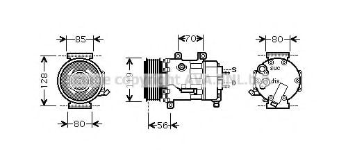 CNK256 PRASCO Compressor, air conditioning
