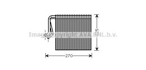 CNV233 PRASCO Evaporator, air conditioning