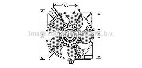 CR7508 PRASCO Cooling System Fan, radiator