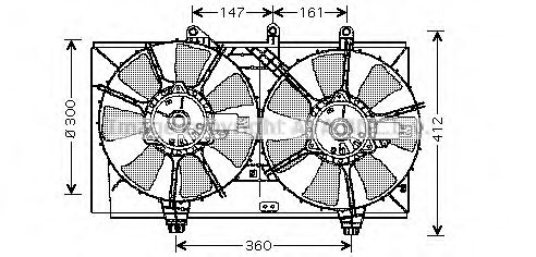 CR7510 PRASCO Fan, radiator
