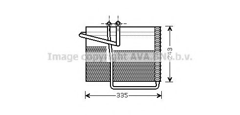 CRV042 PRASCO Evaporator, air conditioning