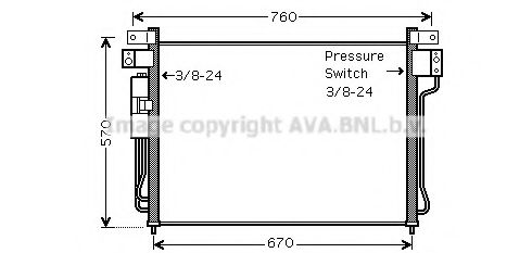 DN5299D PRASCO Condenser, air conditioning