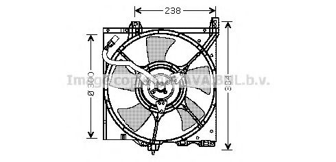 DN7502 PRASCO Fan, radiator