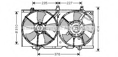 DN7507 PRASCO Fan, radiator