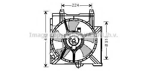 DN7509 PRASCO Cooling System Fan, radiator