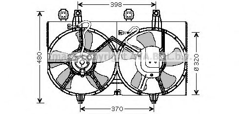 DN7511 PRASCO Fan, radiator