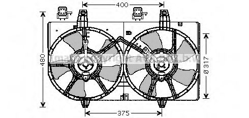 DN7512 PRASCO Fan, radiator