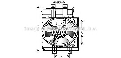 DN7519 PRASCO Fan, A/C condenser