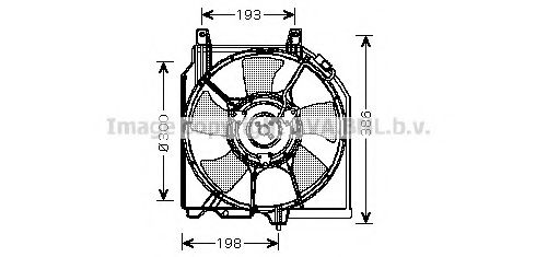 DN7521 PRASCO Cooling System Fan, radiator