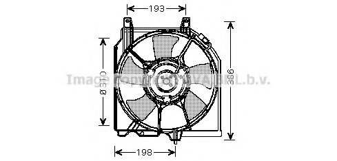 DN7523 PRASCO Fan, radiator