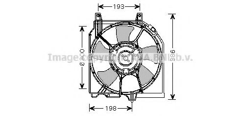 DN7524 PRASCO Fan, radiator