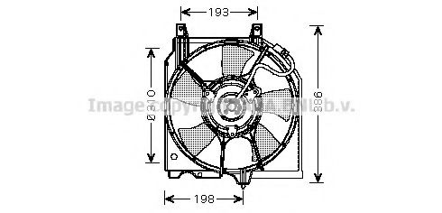 DN7526 PRASCO Fan, radiator