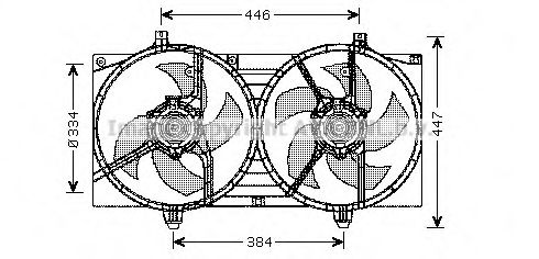 DN7528 PRASCO Fan, radiator