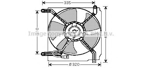DW7504 PRASCO Fan, radiator