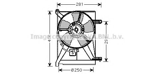 DW7510 PRASCO Fan, A/C condenser
