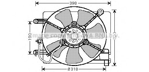 DW7515 PRASCO Fan, radiator