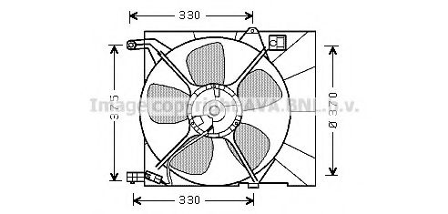 DW7516 PRASCO Fan, radiator
