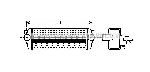 FD4443 PRASCO Intercooler, charger