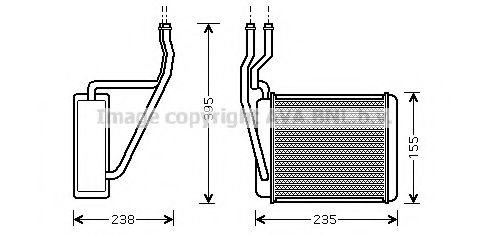 FD6329 PRASCO Heat Exchanger, interior heating