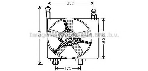 FD7524 PRASCO Fan, radiator