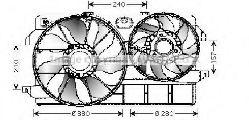 FD7535 PRASCO Air Conditioning Fan, A/C condenser