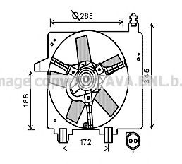 FD7550 PRASCO Fan, radiator