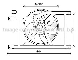 FD7564 PRASCO Fan, radiator
