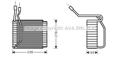 FDV110 PRASCO Air Conditioning Evaporator, air conditioning