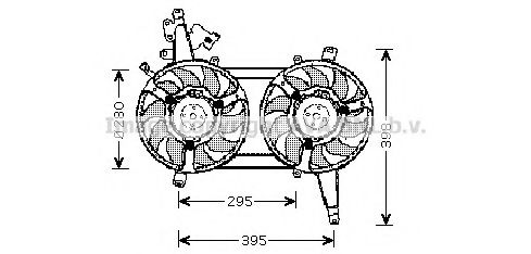 FT7542 PRASCO Fan, radiator