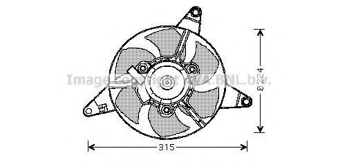FT7550 PRASCO Fan, radiator
