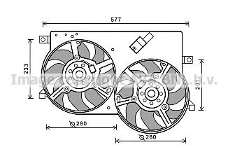 FT7570 PRASCO Fan, radiator
