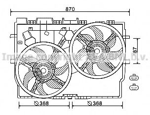 FT7584 PRASCO Fan, radiator