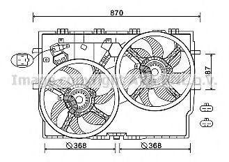 FT7587 PRASCO Fan, radiator