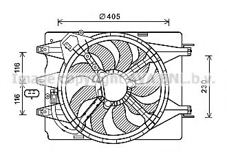 FT7601 PRASCO Fan, radiator