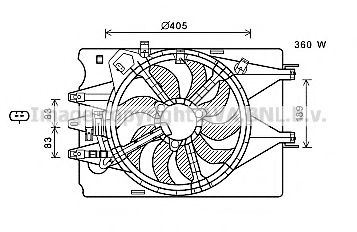 FT7602 PRASCO Fan, radiator