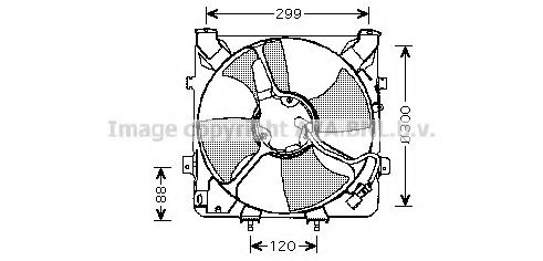 HD7522 PRASCO Fan, A/C condenser