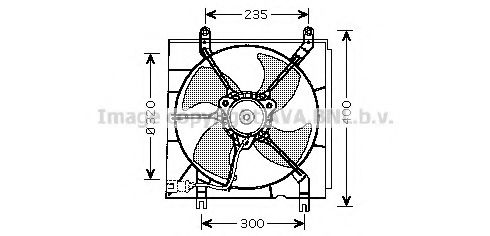 HD7530 PRASCO Fan, radiator