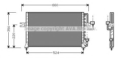 HY5045 PRASCO Air Conditioning Condenser, air conditioning