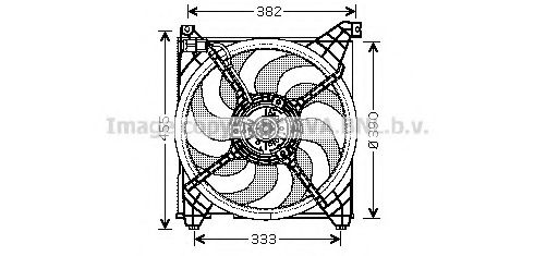 HY7509 PRASCO Fan, radiator
