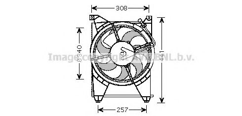 HY7514 PRASCO Fan, A/C condenser