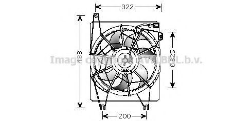 HY7517 PRASCO Fan, A/C condenser