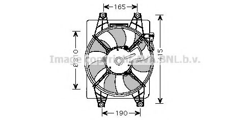 HY7523 PRASCO Fan, radiator