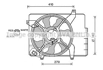 HY7527 PRASCO Fan, radiator