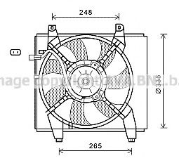 HY7547 PRASCO Fan, radiator