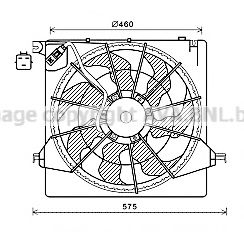 HY7562 PRASCO Fan, radiator