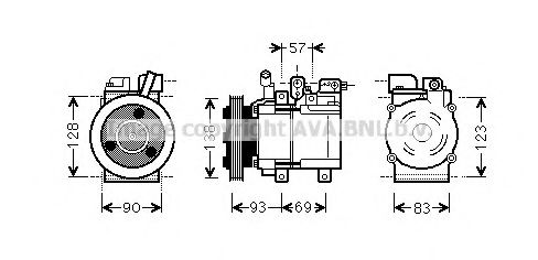 HYK259 PRASCO Compressor, air conditioning