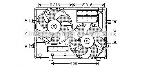 JR7501 PRASCO Fan, radiator