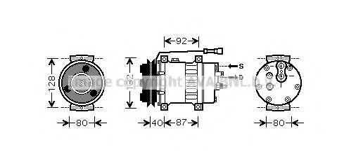 JRK044 PRASCO Compressor, air conditioning