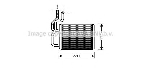 KA6118 PRASCO Heat Exchanger, interior heating
