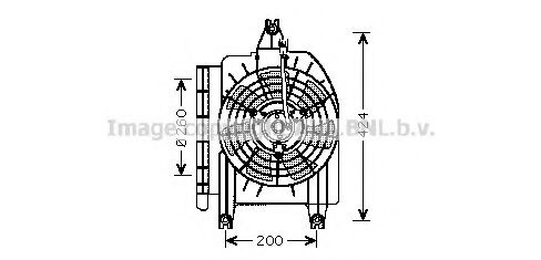 KA7514 PRASCO Cooling System Fan, radiator
